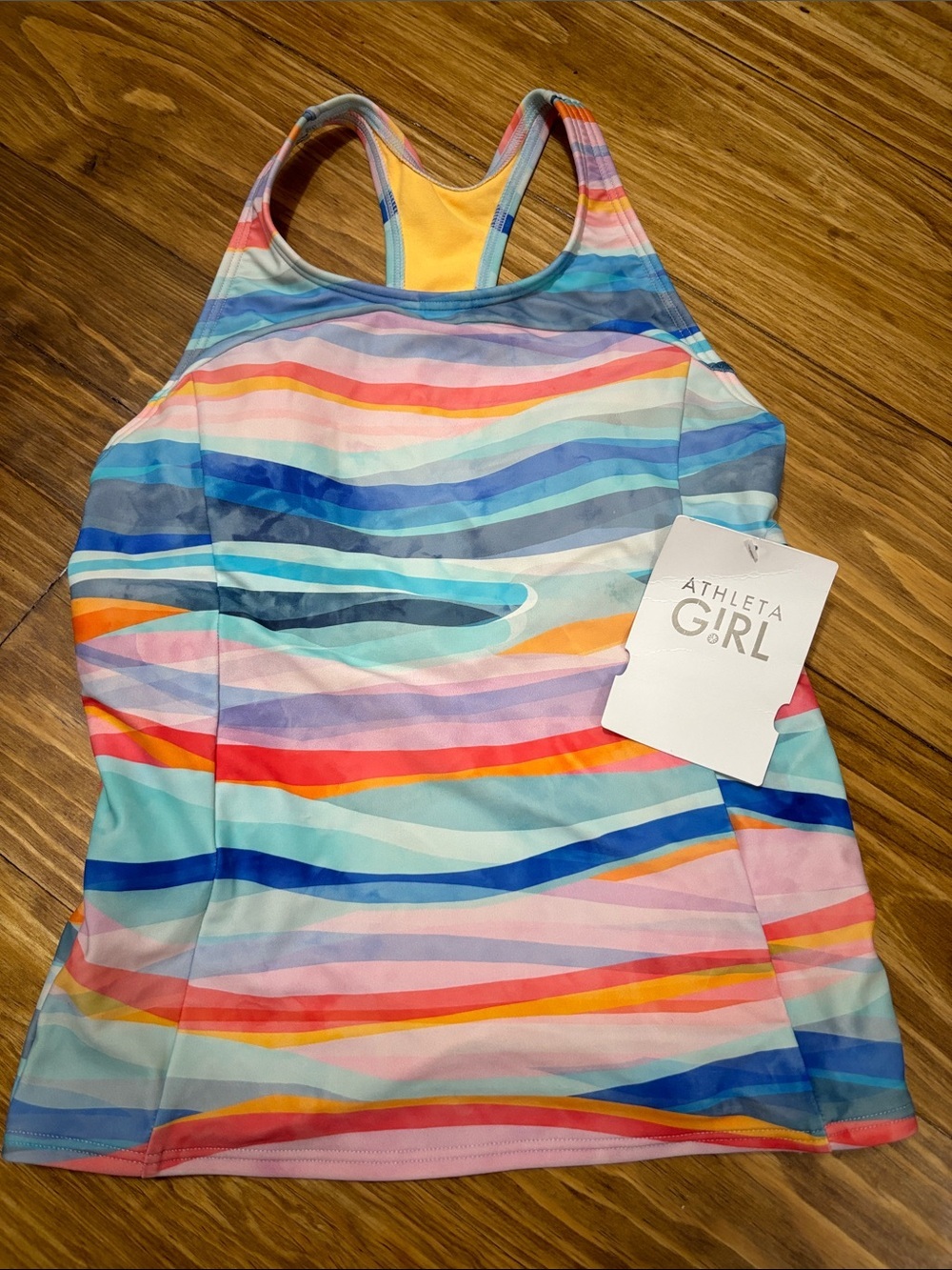 NWT Athleta Girl Wave Break Tankini Top Size XL/14